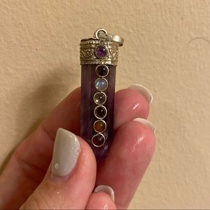 Crystal chakra charm